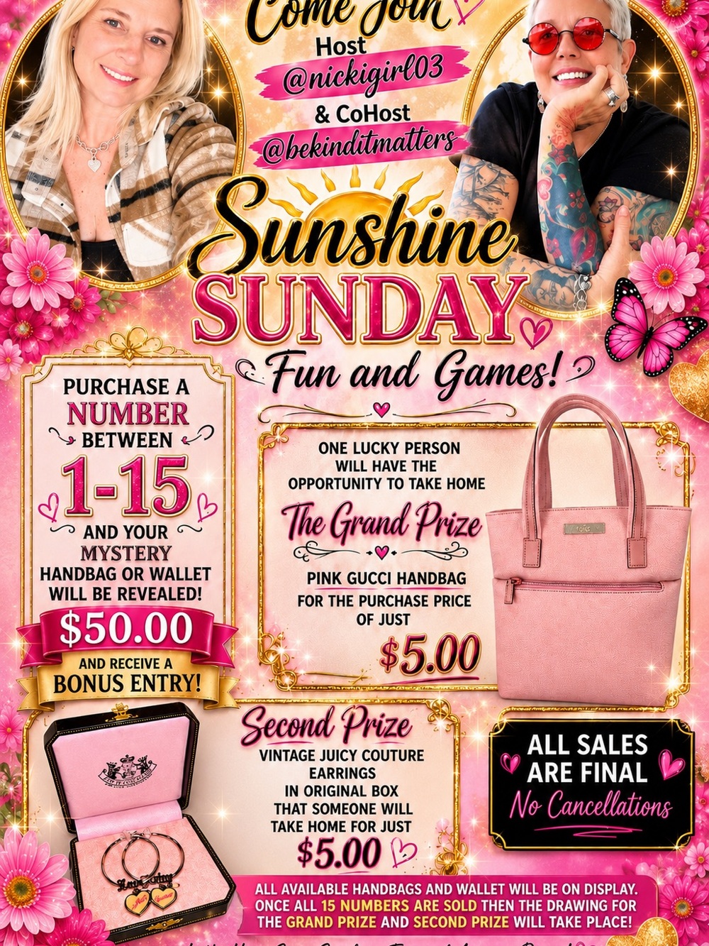 Flyer for Sunday 8/16 @11 am EST